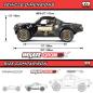 Preview: Arrma 1/16 MOJAVE GROM 223S DSC 4X4 RTR Brushless Desert Truck Offroad RC-Car, Black - ARA2304T1