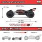 Preview: Arrma TYPHON GROM 223S BLX Brushless 4X4 Small Scale Buggy RTR with DSC, Silver - ARA2306T1