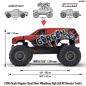Preview: Arrma 1/10 GORGON 4X2 MEGA 550 Brushed Monster Truck RTR with Battery & Charger Red - ARA3230ST2