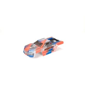Arrma 1/8 Painted Body with Decals, Blue/Orange: KRATON 6S BLX V6 - ARA-1517