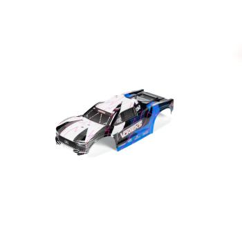 Arrma 1/10 Clipless Painted Trimmed Body Set with Decals Blue: VORTEKS 2WD - ARA-1557