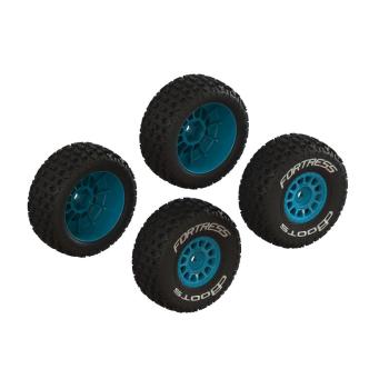 Arrma dBoots 'FORTRESS' Glued Tire Set, Blue (2 Pairs) - ARA-1571