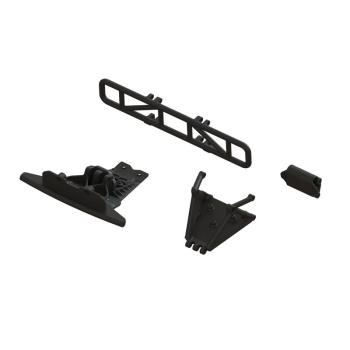Arrma Lower Skid And Bumper Mount Set Black - ARA-1577