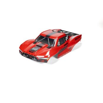 Arrma 1/10 Clipless Painted Trimmed Body Set with Decals Red: FURY 2WD - ARA-1582