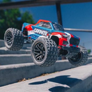 Arrma 1/18 GRANITE GROM MEGA 380 Brushed 4X4 Monster Truck RTR with Battery & Charger Blue - ARA2102T1