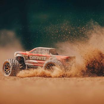 Arrma 1/18 GRANITE GROM MEGA 380 Brushed 4X4 Monster Truck RTR with Battery & Charger Red - ARA2102T2