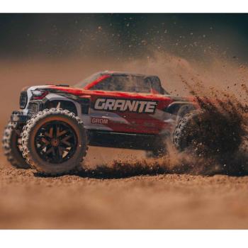 Arrma 1/18 GRANITE GROM MEGA 380 Brushed 4X4 Monster Truck RTR with Battery & Charger Red - ARA2102T2