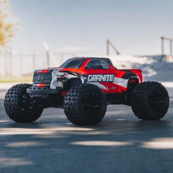 Arrma 1/18 GRANITE GROM MEGA 380 Brushed 4X4 Monster Truck RTR with Battery & Charger Red - ARA2102T2