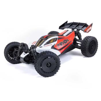 Arrma TYPHON GROM MEGA 380 Brushed 4X4 Small Scale Buggy RTR with Battery & Charger Red/White - ARA2106T2