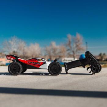 Arrma TYPHON GROM MEGA 380 Brushed 4X4 Small Scale Buggy RTR with Battery & Charger Red/White - ARA2106T2