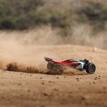 Arrma TYPHON GROM MEGA 380 Brushed 4X4 Small Scale Buggy RTR with Battery & Charger Red/White - ARA2106T2