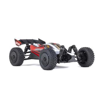 Arrma TYPHON GROM MEGA 380 Brushed 4X4 Small Scale Buggy RTR with Battery & Charger Red/White - ARA2106T2