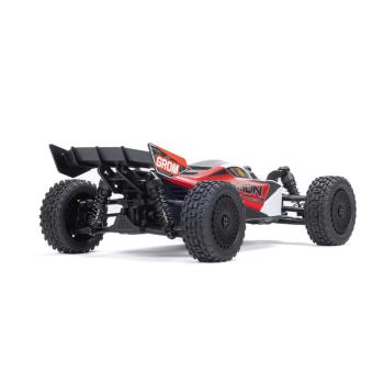 Arrma TYPHON GROM MEGA 380 Brushed 4X4 Small Scale Buggy RTR with Battery & Charger Red/White - ARA2106T2