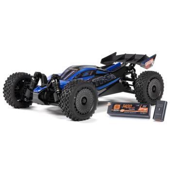 Arrma 1/14 TYPHON GROM 223S DSC 4X4 RTR Brushless Buggy RC-Offrad Car, Blue (Battery & Charger Included) - ARA2306ST2