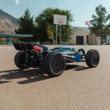 Arrma 1/14 TYPHON GROM 223S DSC 4X4 RTR Brushless Buggy RC-Offrad Car, Blue (Battery & Charger Included) - ARA2306ST2
