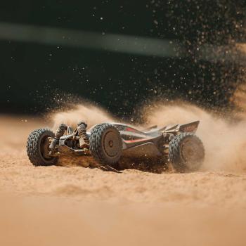 Arrma TYPHON GROM 223S BLX Brushless 4X4 Small Scale Buggy RTR with DSC, Silver - ARA2306T1