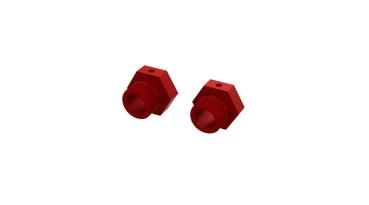 Arrma Aluminum Wheel Hex 24mm (Red) (2) - ARA310928