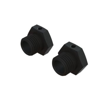 Arrma Aluminum Wheel Hex 17mm - 14.6mm Thick, Black (2) - ARA311067