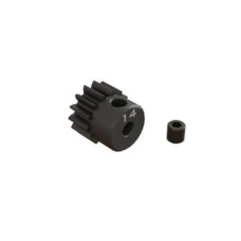 Arrma 14T 0.8Mod 1/8" Bore CNC Steel Pinion Gear - ARA311076