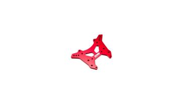 Arrma Front Shock Tower CNC 7075 T6 Aluminum L Red - ARA320577