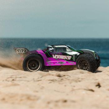 Arrma 1/10 VORTEKS MEGA 550 2WD Stadium Truck RTR with Battery & Charger Purple - ARA3205ST2