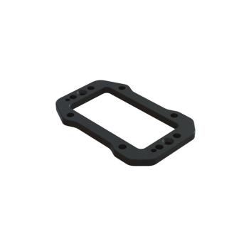 Arrma Aluminum Servo Mount Plate Black - ARA320649