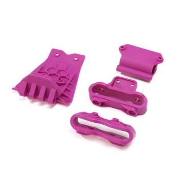 Arrma Lower Skid And Bumper Mount Set Purple - ARA320769