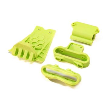 Arrma Lower Skid And Bumper Mount Set Fluorescent Yellow - ARA320773