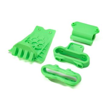 Arrma Lower Skid And Bumper Mount Set Green - ARA320791