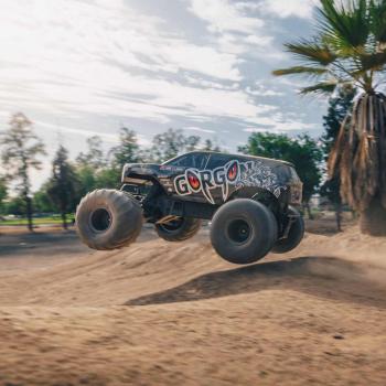 Arrma 1/10 GORGON 4X2 MEGA 550 Brushed Monster Truck Ready-To-Assemble Kit with Battery & Charger - ARA3230SKT1