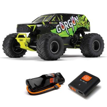 Arrma 1/10 GORGON 4X2 MEGA 550 Brushed Monster Truck RTR with Battery & Charger Yellow - ARA3230ST1
