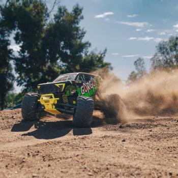 Arrma 1/10 GORGON 4X2 MEGA 550 Brushed Monster Truck RTR with Battery & Charger Yellow - ARA3230ST1