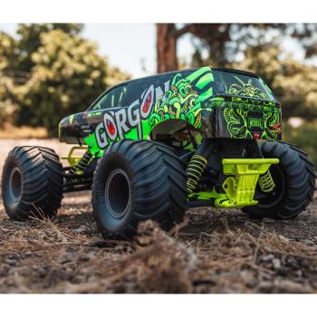 Arrma 1/10 GORGON 4X2 MEGA 550 Brushed Monster Truck RTR with Battery & Charger Yellow - ARA3230ST1