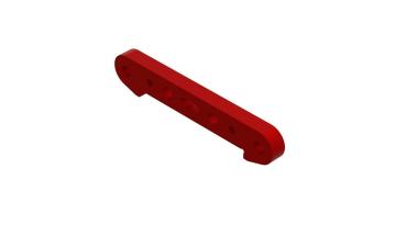 Arrma Aluminum Rear Suspension Mount (Red) - ARA330557