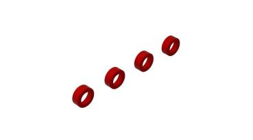 Arrma Aluminum Suspension Arm End Cap (Red) (4) - ARA330593