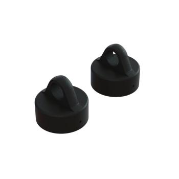 Arrma Aluminum Shock Cap (Black) (2) - ARA330768