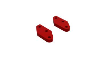 Arrma Aluminum Steering Plate A (Red) (2) - ARA340158