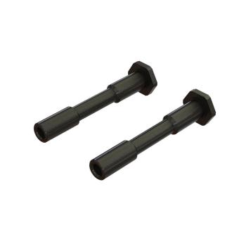 Arrma Steel Steering Post 6x42mm Black (2) - ARA340186