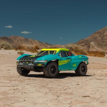 Arrma 1/10 FURY 223S DSC 2WD RTR Brushless Short Course Truck Offroad RC-Car, Green - ARA3521T2