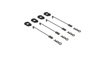 Arrma Body Clip Retainers 1/5 Scale (Black, 4) - ARA390294