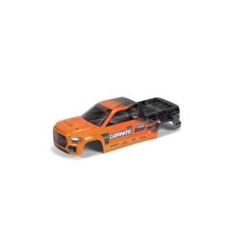Arrma GRANITE 4X2 Painted Decaled Trimmed Body Org/Blk - ARA402343