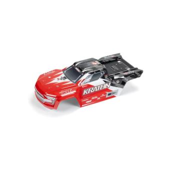 Arrma Painted Decaled Trimmed Body Red/Black: Kraton 4x4 - ARA402358