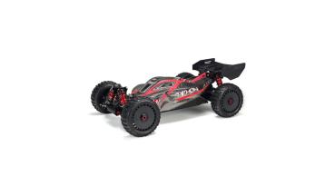 Arrma Body Painted w/Decals Typhon 6S Black/Red - ARA406120