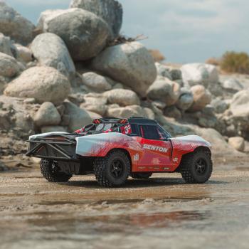 Arrma 1/10 SENTON 223S DSC 4X4 RTR Brushless Short Course Truck Offroad RC-Car, Red - ARA4303V4T2