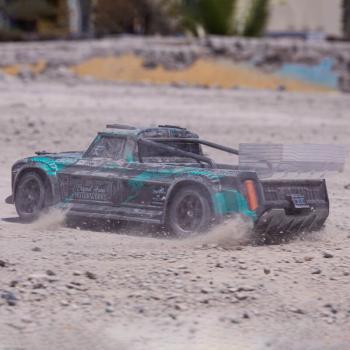 Arrma INFRACTION 4X4 3S BLX 1/8 Resto-Mod Truck Blk/Teal - ARA4315V3T2
