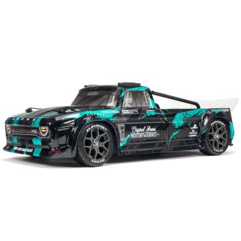 Arrma INFRACTION 4X4 3S BLX 1/8 Resto-Mod Truck Blk/Teal - ARA4315V3T2