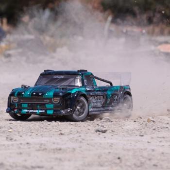 Arrma INFRACTION 4X4 3S BLX 1/8 Resto-Mod Truck Blk/Teal - ARA4315V3T2