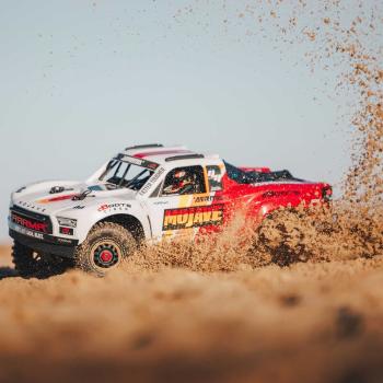 Arrma 1/8 MOJAVE 4X4 4S BLX Desert Truck RTR Offroad RC-Car White/Red - ARA4404T1