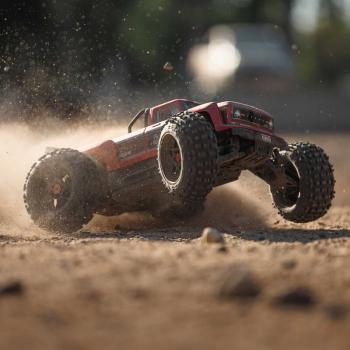 Arrma 1/10 OUTCAST 4X4 4S V2 BLX Stunt Truck Offroad RC-Car RTR Red - ARA4410V2T4