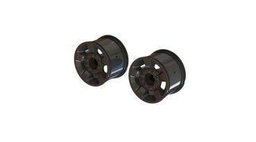 Arrma Mt 2.8" Wheel 14mm Hex (Black Chrome/2) - ARA510117